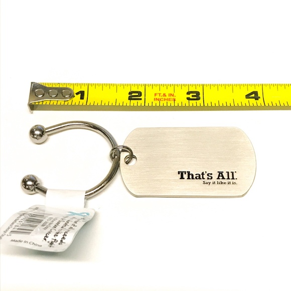 LAST ONE! Everyone Annoys Me Silver Metal Car Keys Keychain - Picture 4 of 4